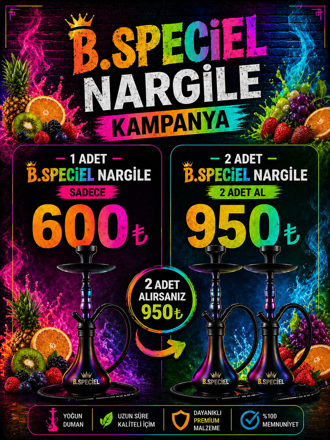 Premium Nargile Keyfi Şimdi Kampanyada!